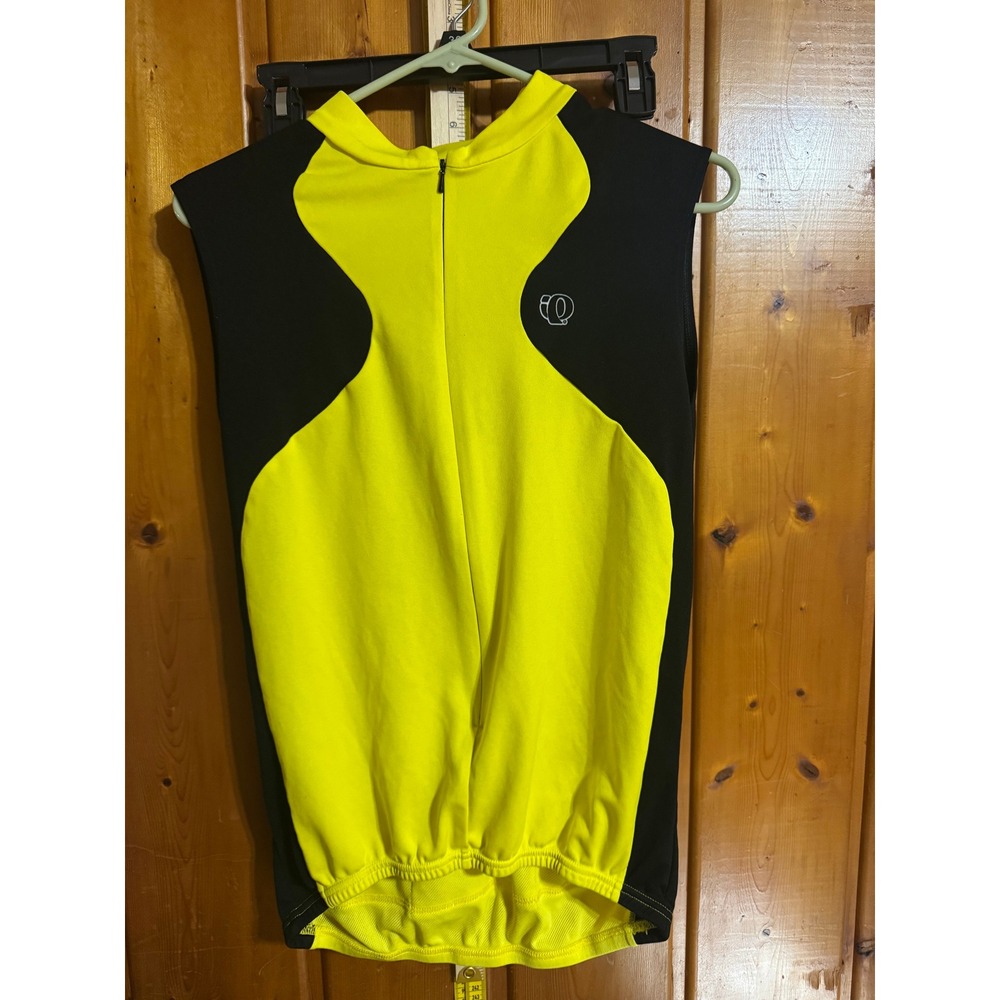 Pearl Izumi Mens Sleeveless Cycling Jersey Neon Yellow Black Large